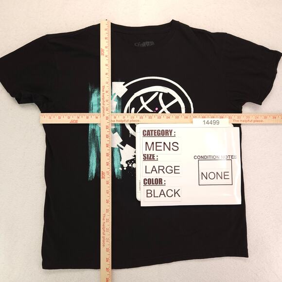 Blink 182 Band Short Sleeve Casual Graphic T-Shirt Adult Mens Size L Black - Picture 5 of 9